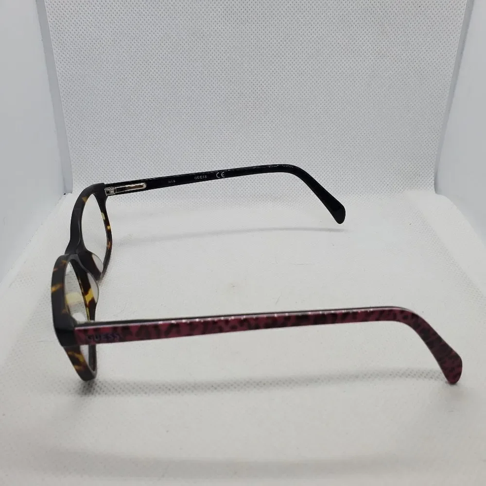 Guess Brown & Pink Tortoiseshell Prescription Glasses Frames